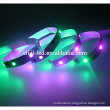 Digital 12 Vdc 12mm largura digital flexível LED tiras flexível à prova d &#39;água tira conduzida 5050 endereçável rgb tira conduzida